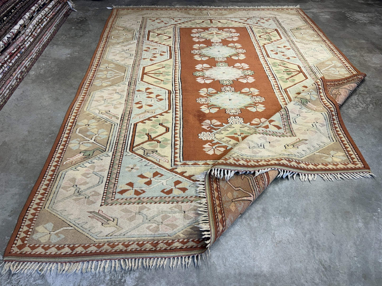 8'10"x11'8" Hand-Knotted 100%  Wool Pile Kazak Rug