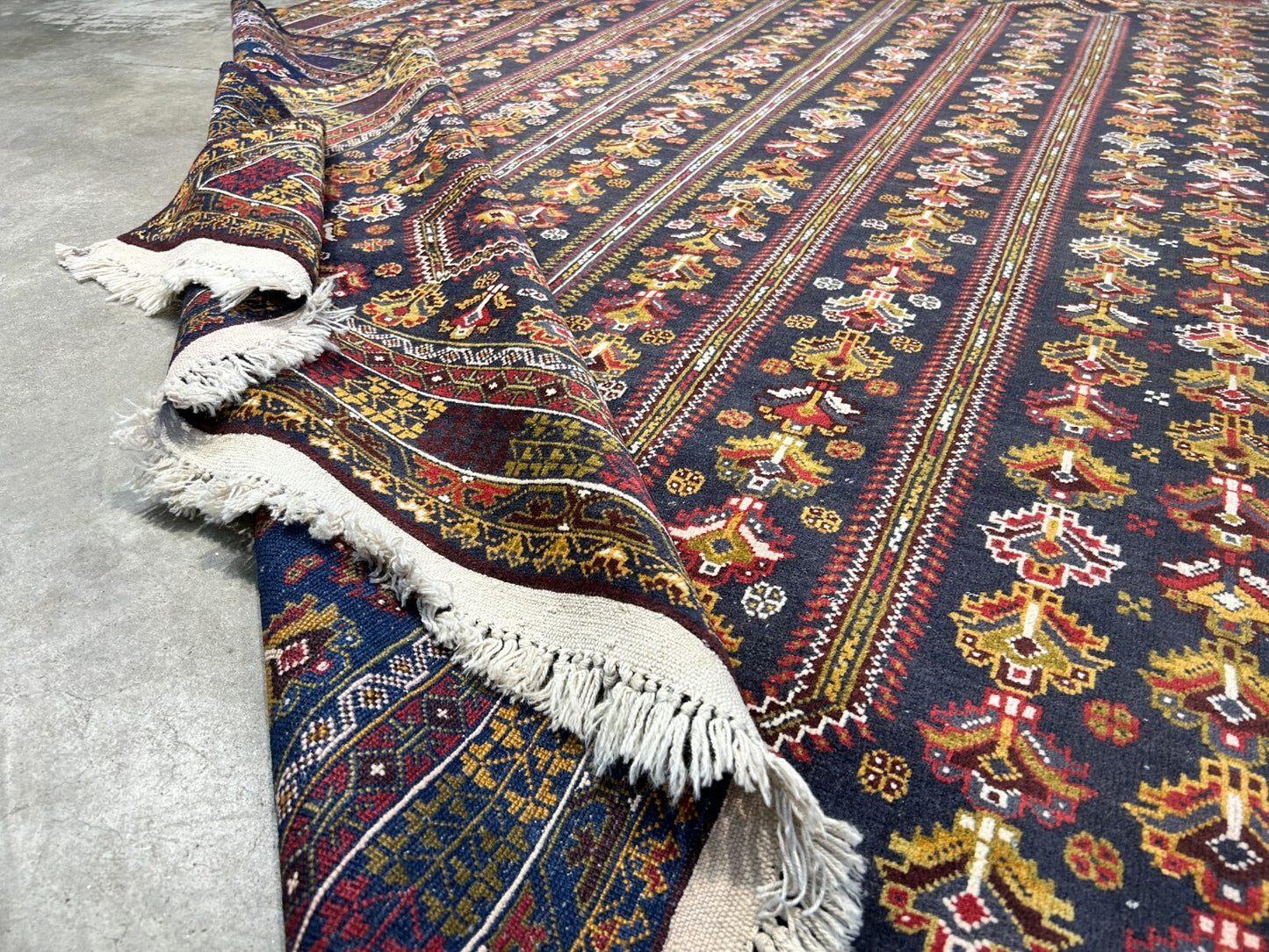 6'5"x8'9" Hand-Knotted 100% Wool Pile Balouchi Carpet - Area Rug