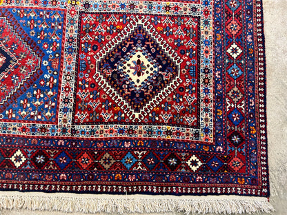 7'x9'7" Hand-Knotted 100% Wool Pile Yalame Carpet - Area Rug