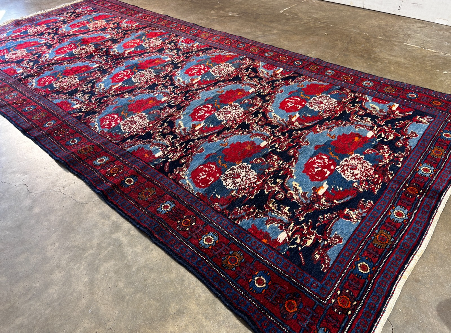 4'9" x 10'0'' Hand-Knotted 100% Lamb Wool Pile Sennehe Area Rug - Carpet