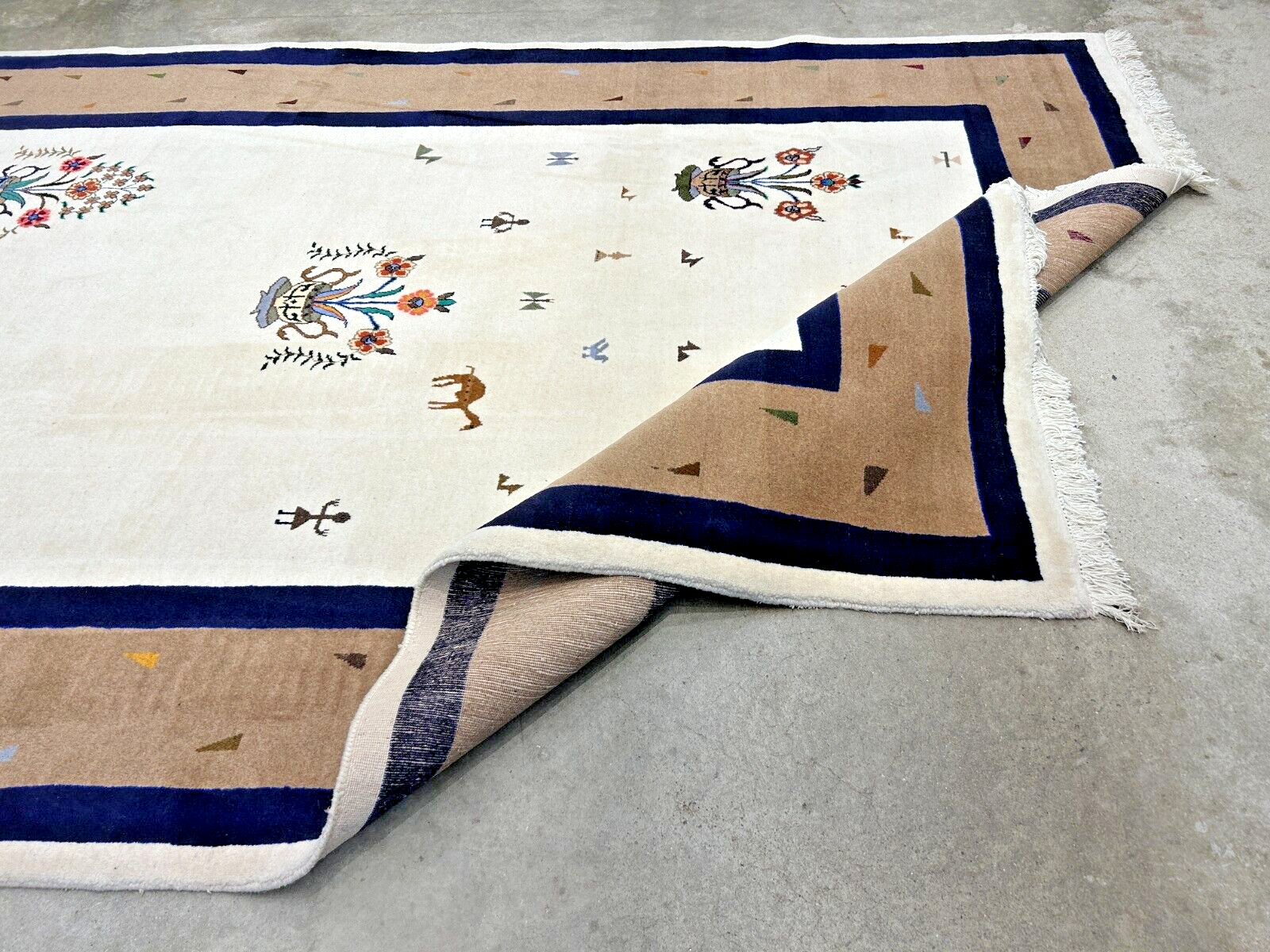 6'4"x9'9" Hand-Knotted 100% Wool Pile Gabeh Carpet - Area Rug