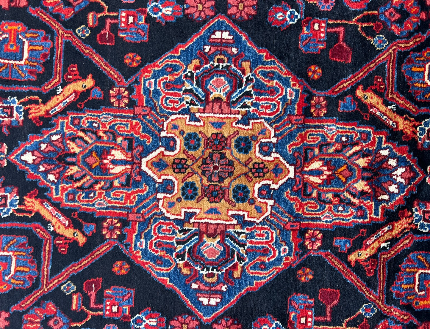 5'0" x 10'3'' Hand-Knotted 100% Lamb Wool Pile Nahavande Area Rug