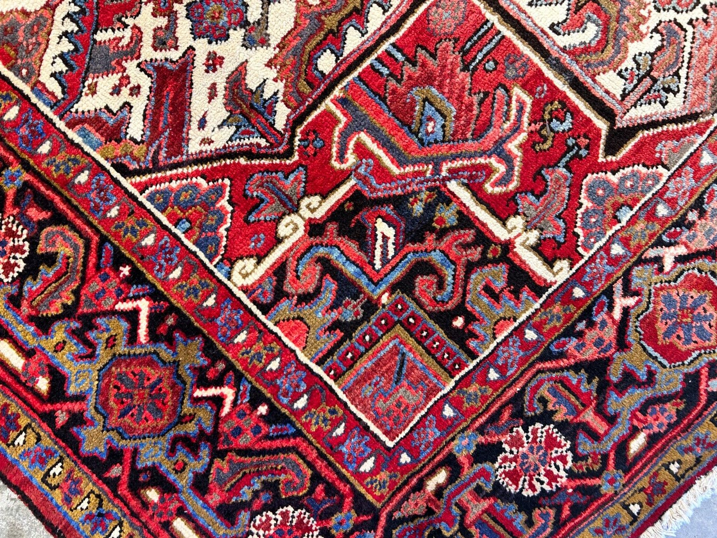 9'x11'9" Hand-Knotted 100% Wool Pile Herize Rug