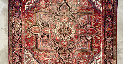 9'x11'9" Hand-Knotted 100% Wool Pile Herize Rug