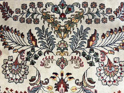 8'8"x11'8" Hand-Knotted 100% Lamb Wool Sarouke Design Carpet - Area Rug