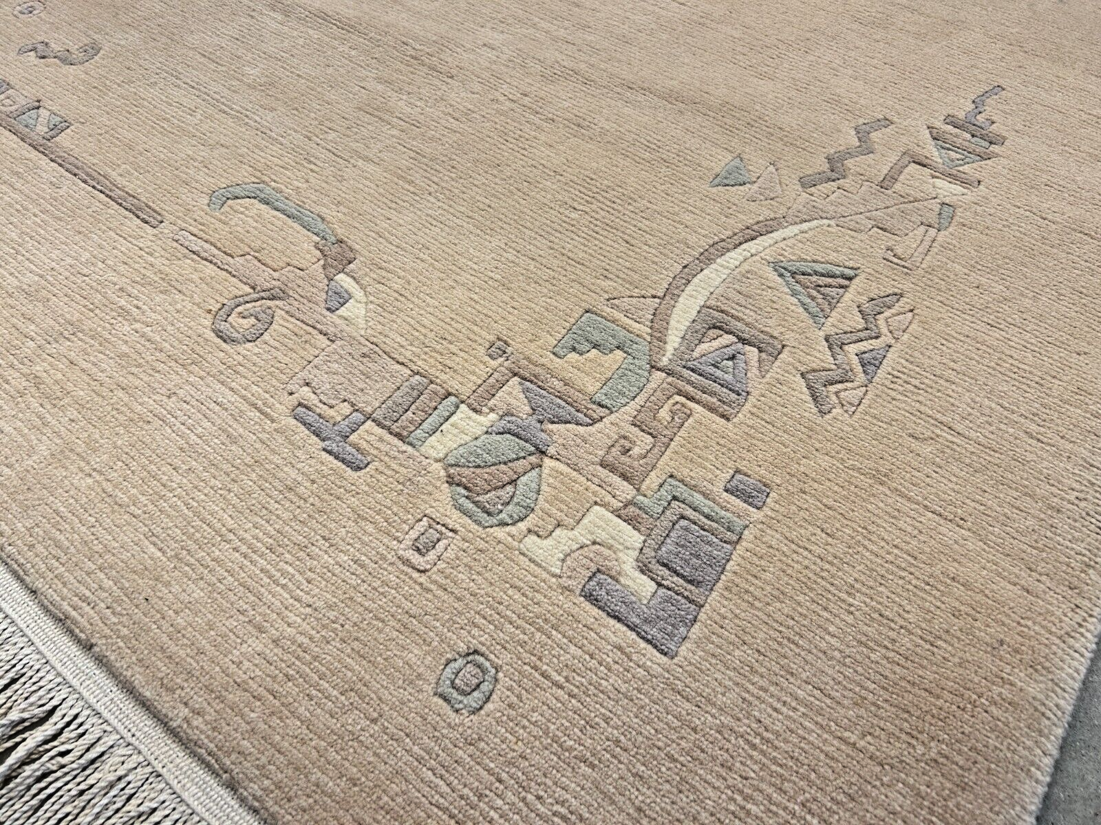 6'6"x9'11" Hand-Knotted 100% Wool Pile Indo-Nepali Carpet - Area Rug