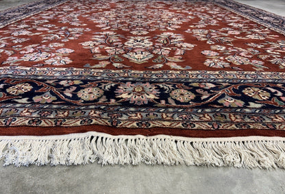 8’1”x9’11” Hand-Knotted 100% Wool Pile Oriental Area Rug - Carpet