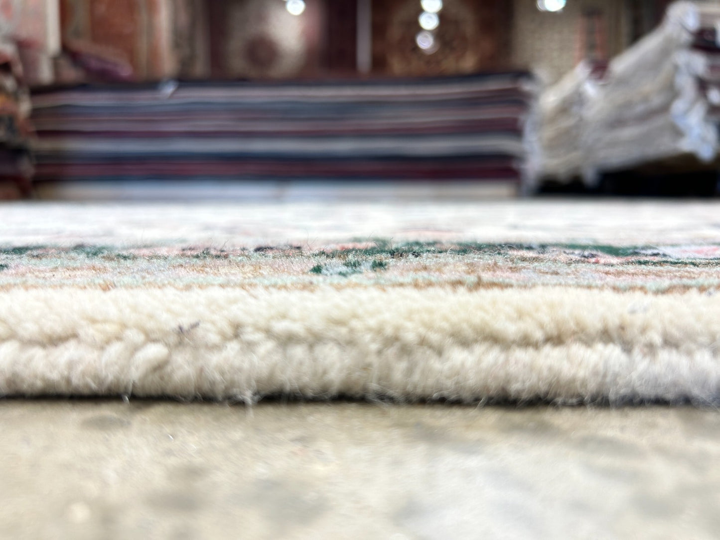 2'1"x5'1" Hand-Knotted 100% Wool Pile All-Over Area Rug