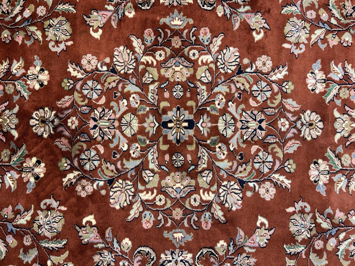 8’1”x9’11” Hand-Knotted 100% Wool Pile Oriental Area Rug - Carpet