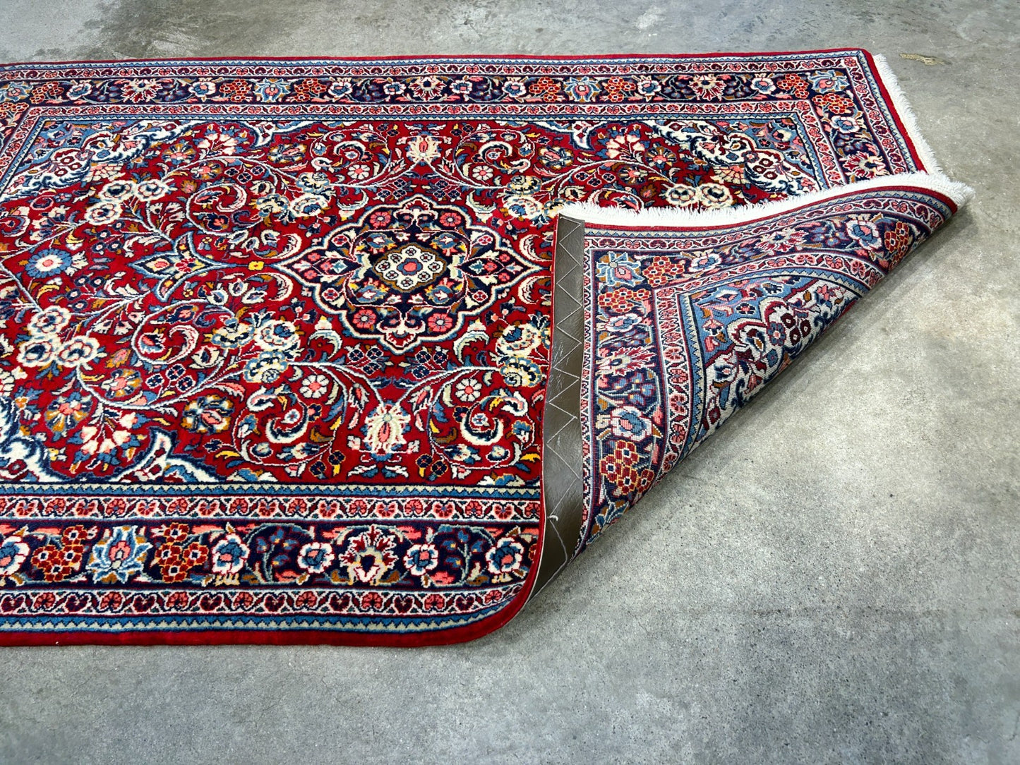3'5"x5'2" Hand-Knotted 100% Wool Pile Sarouke Rug