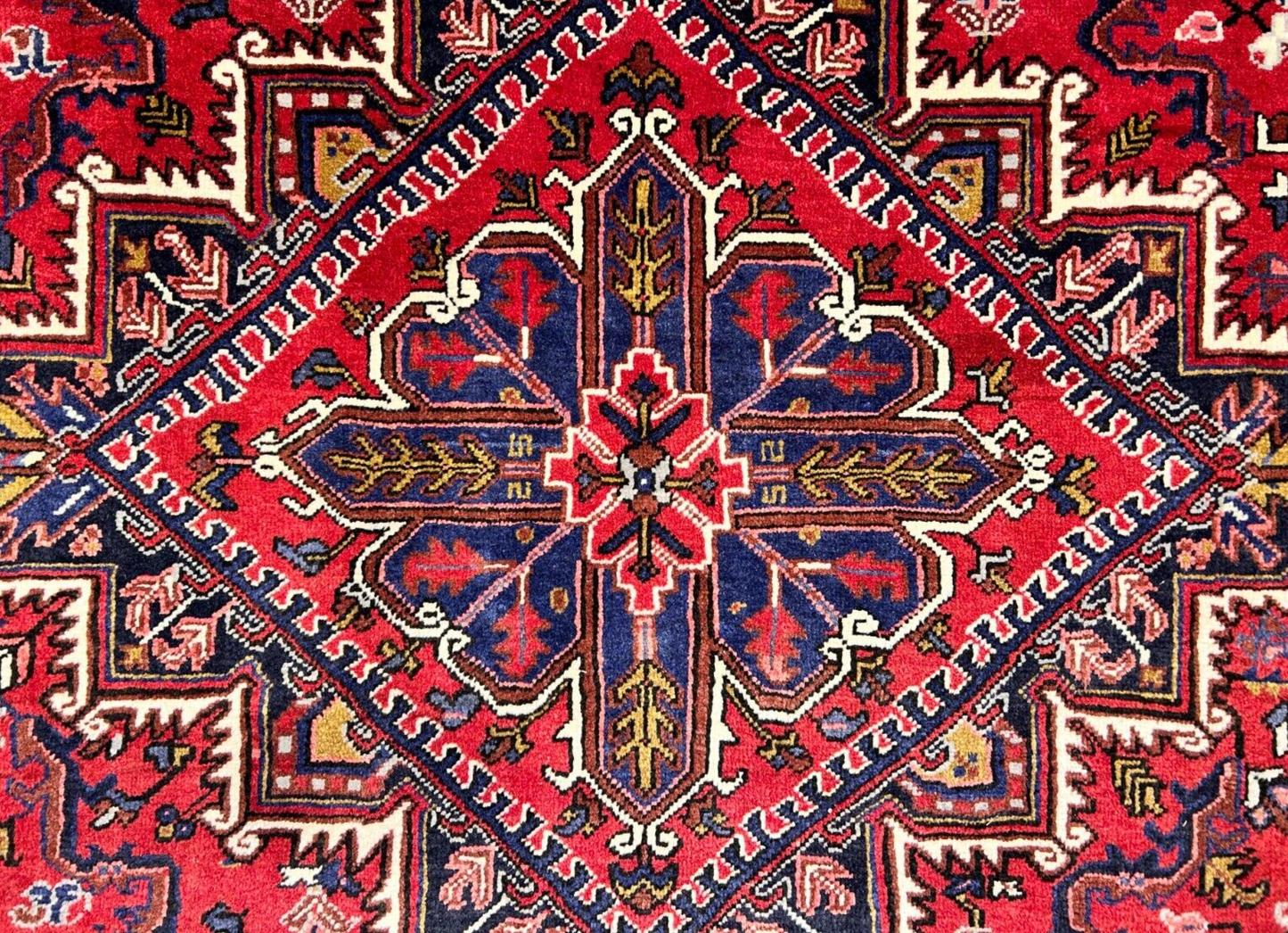 7'3"x10'3" Hand-Knotted 100% Wool Herize Carpet - Area Rug