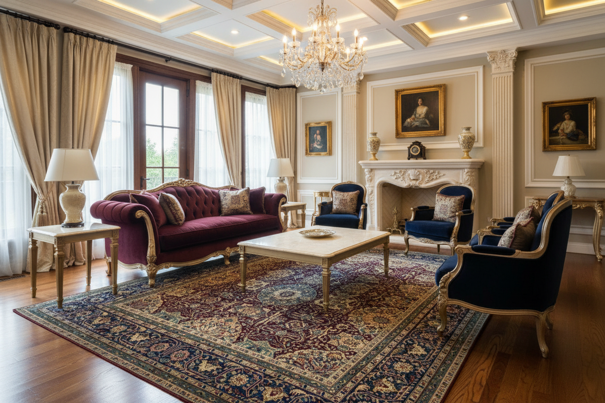 9'1"x12'3" Very Fine Hand-Knotted 100% Fine Wool Pile IndoTabriz Rug