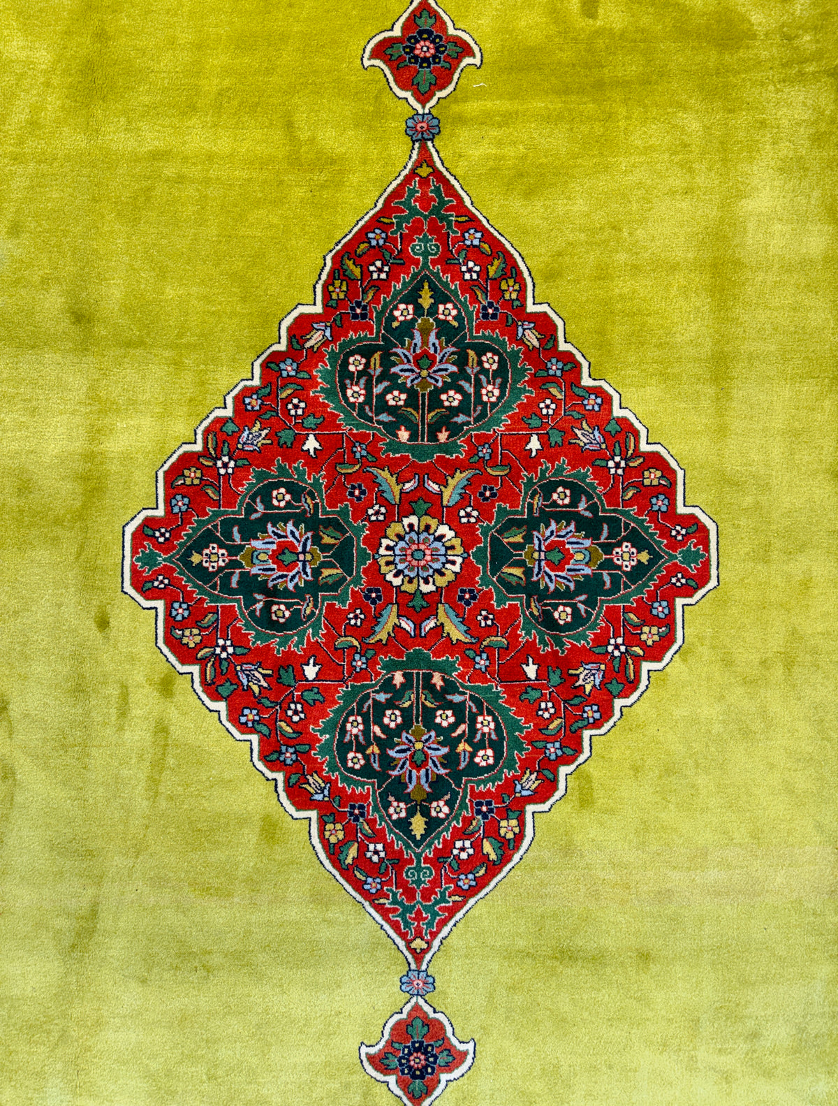 Hand-Knotted 60 Raj Persian Tabriz Rug - 8'2"x11'3"