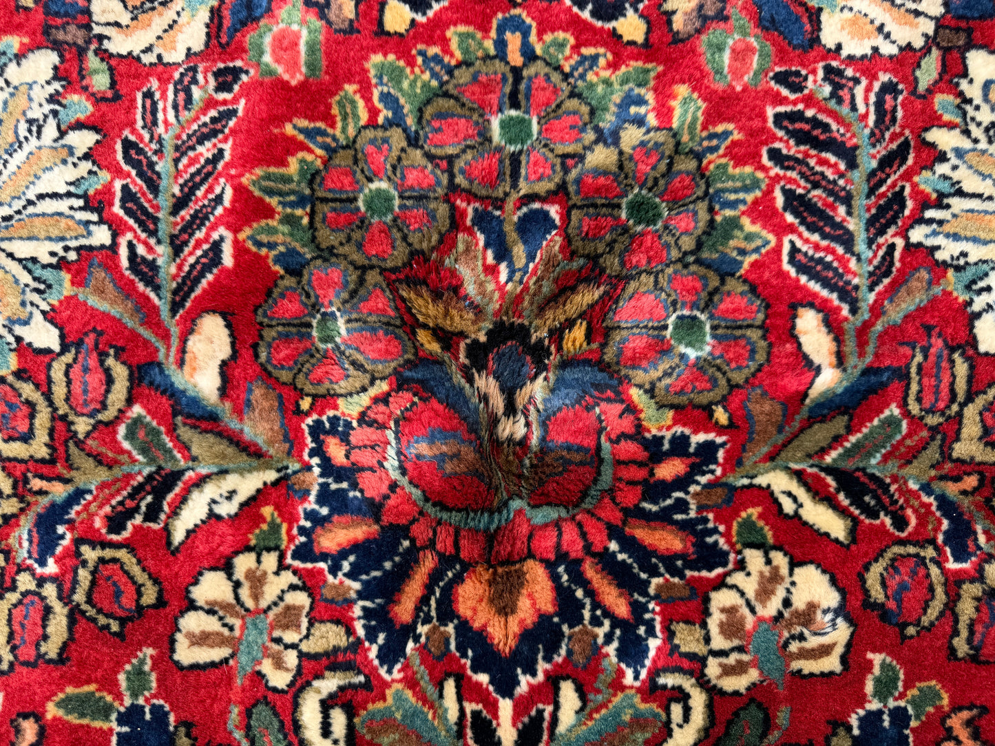 Hand-Knotted Persian Sarouk Rug - 10’x21’8”