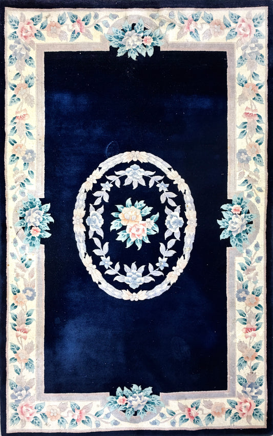 Hand-Knotted Art Deco Rug - 5’3”x8’5”
