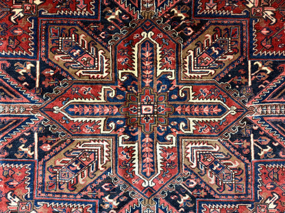Hand-Knotted Persian Heriz Mehrava Rug - 9’8”x12’8”