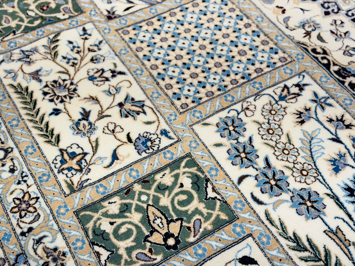 Hand-Knotted 6 La Persian Nain Rug - Signed Habibian - 6'9"x10'2"
