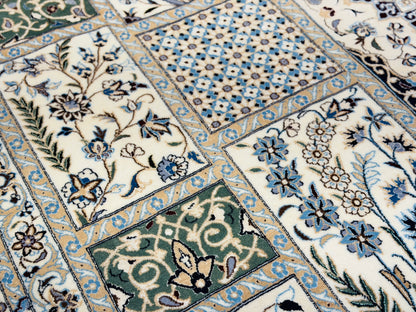 Hand-Knotted 6 La Persian Nain Rug - Signed Habibian - 6'9"x10'2"