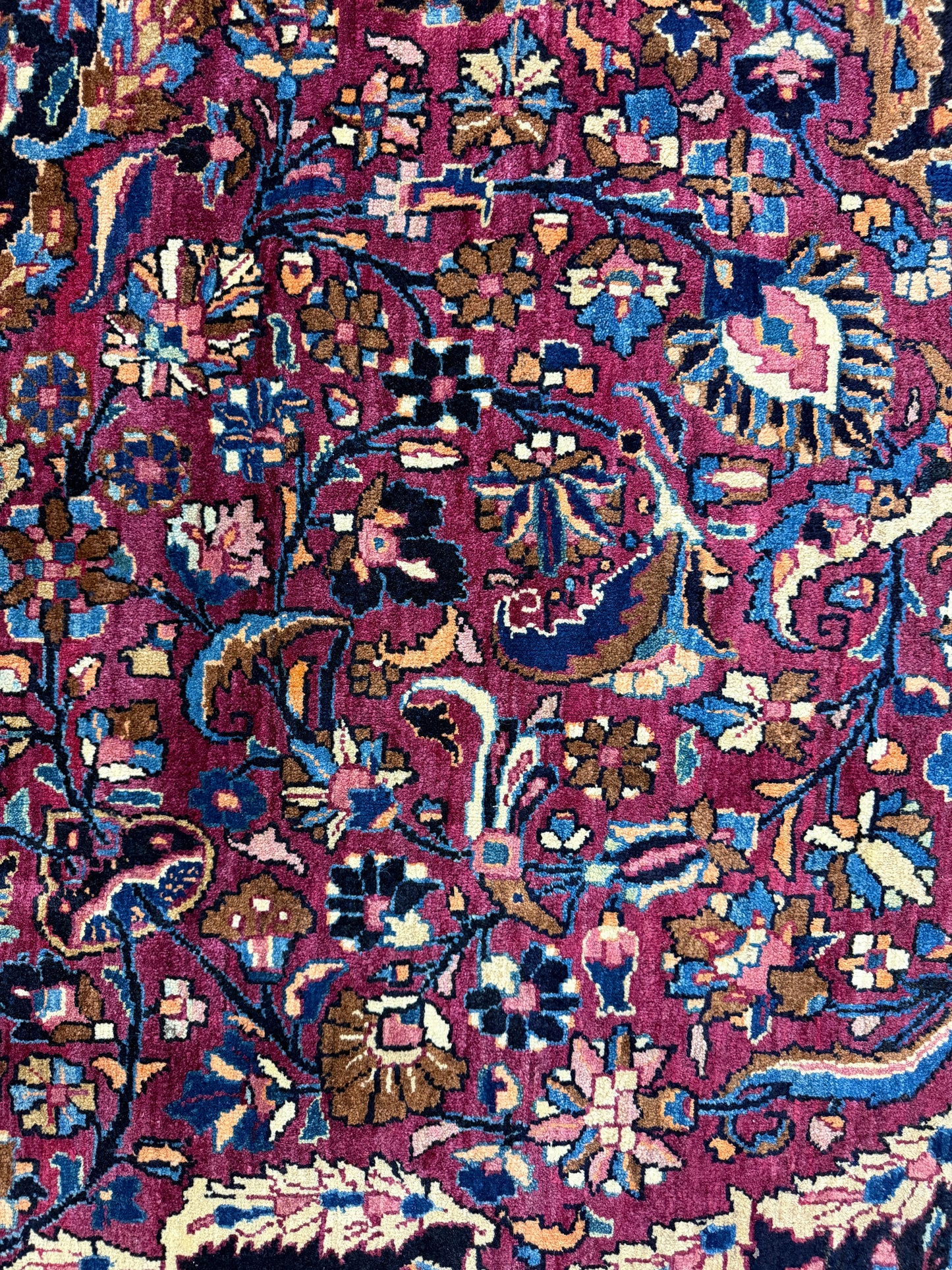Hand-Knotted Persian Mashad Rug - 11’6”x17’7”