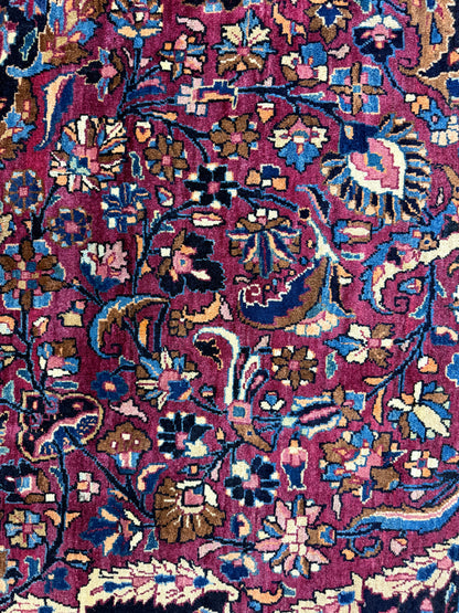 Hand-Knotted Persian Mashad Rug - 11’6”x17’7”