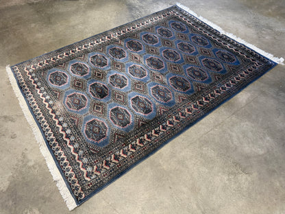 Hand-Knotted Bokhara Rug - 5'3"x7'7"