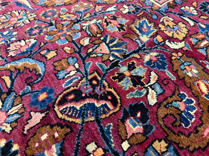 Hand-Knotted Persian Mashad Rug - 11’6”x17’7”