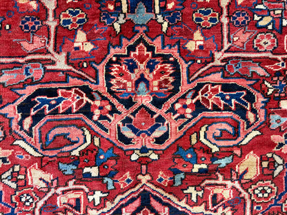 Hand-Knotted Persian Heriz Rug - 9’6”x12’9”