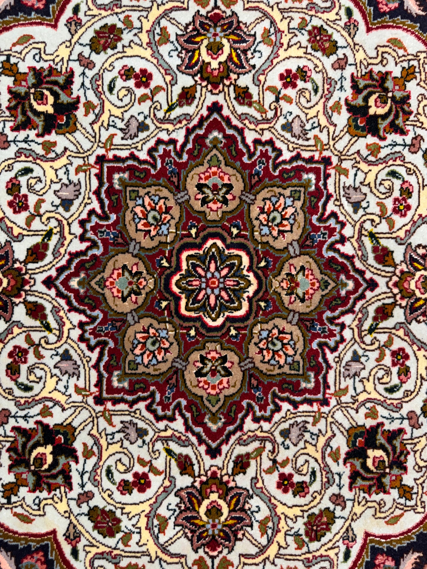 Hand-Knotted 60 Raj Persian Tabriz Rug - 9’9”x13’3”