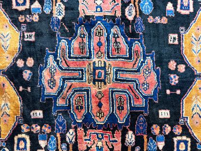 Hand-Knotted Persian Nahavand Rug - 5'4"x10'7"
