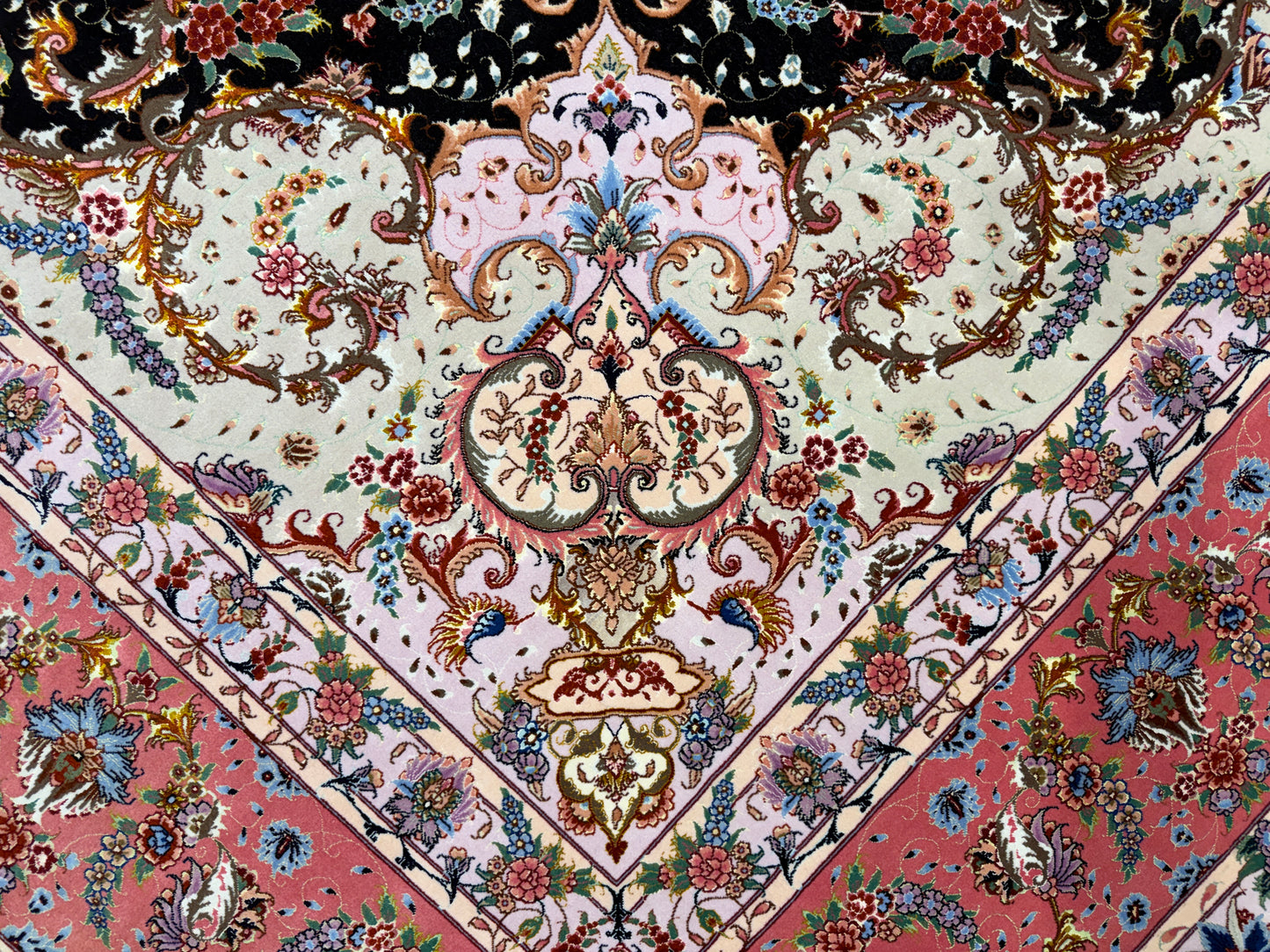 Hand-Knotted 70 Raj Persian Tabriz Rug - Signed Faizi - 9’10”x13’4”
