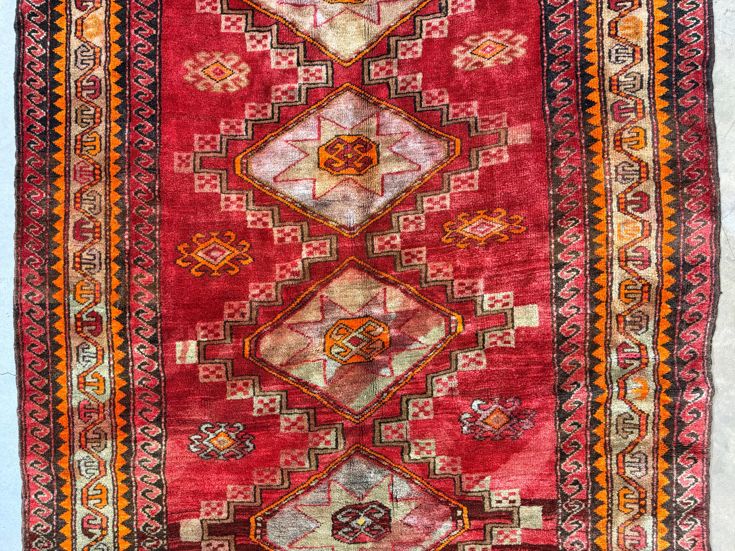 5’7”x10’7” Antique Hand-Knotted Wool Russian Kazak Oriental Rug 5x10 Handmade Carpet