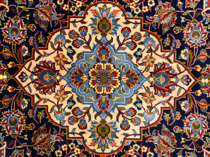 Hand-Knotted Persian Kashan Rug - 9’11”x13’