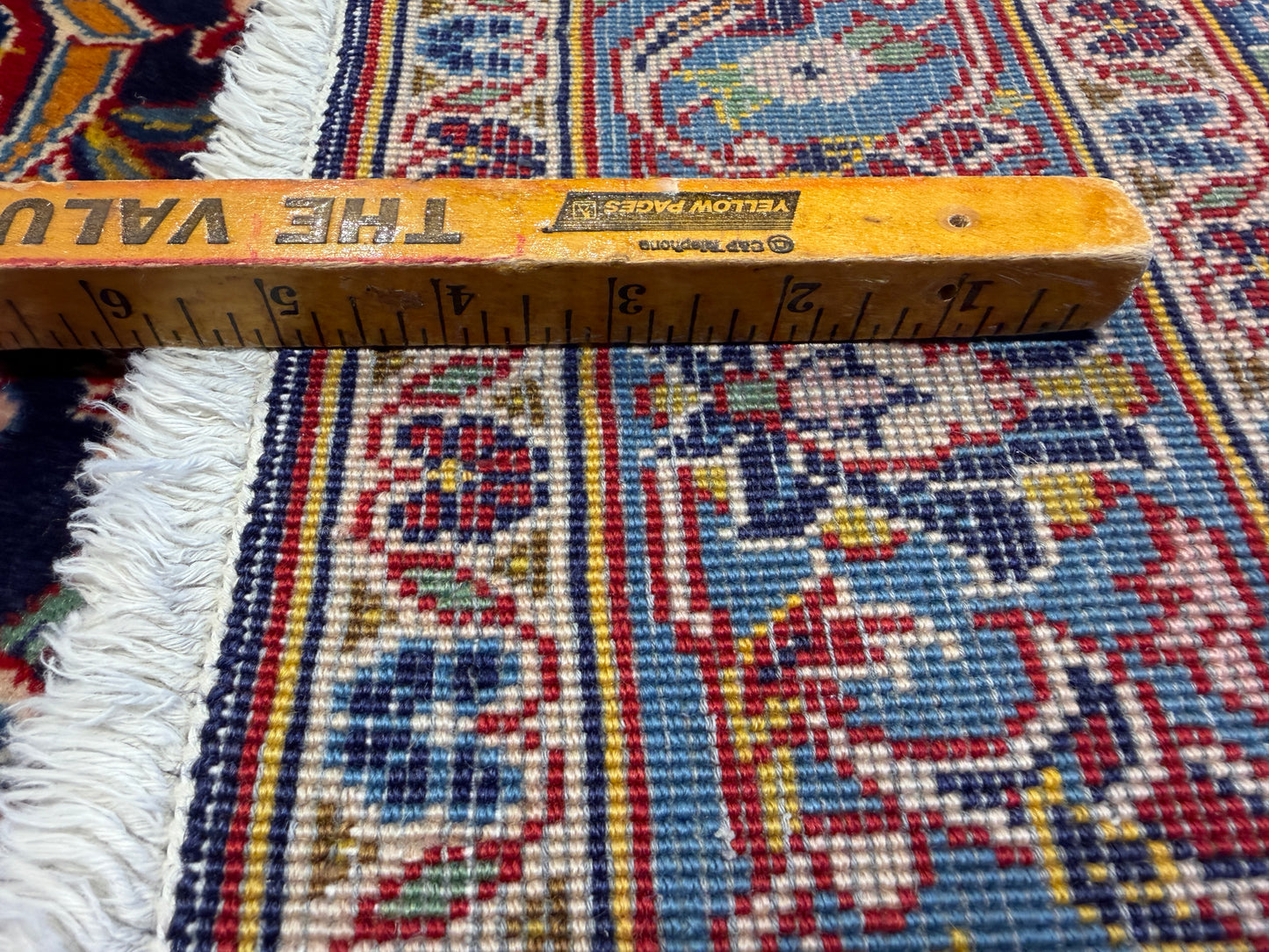Hand-Knotted Persian Kashan Rug - 9’7”x13’3”