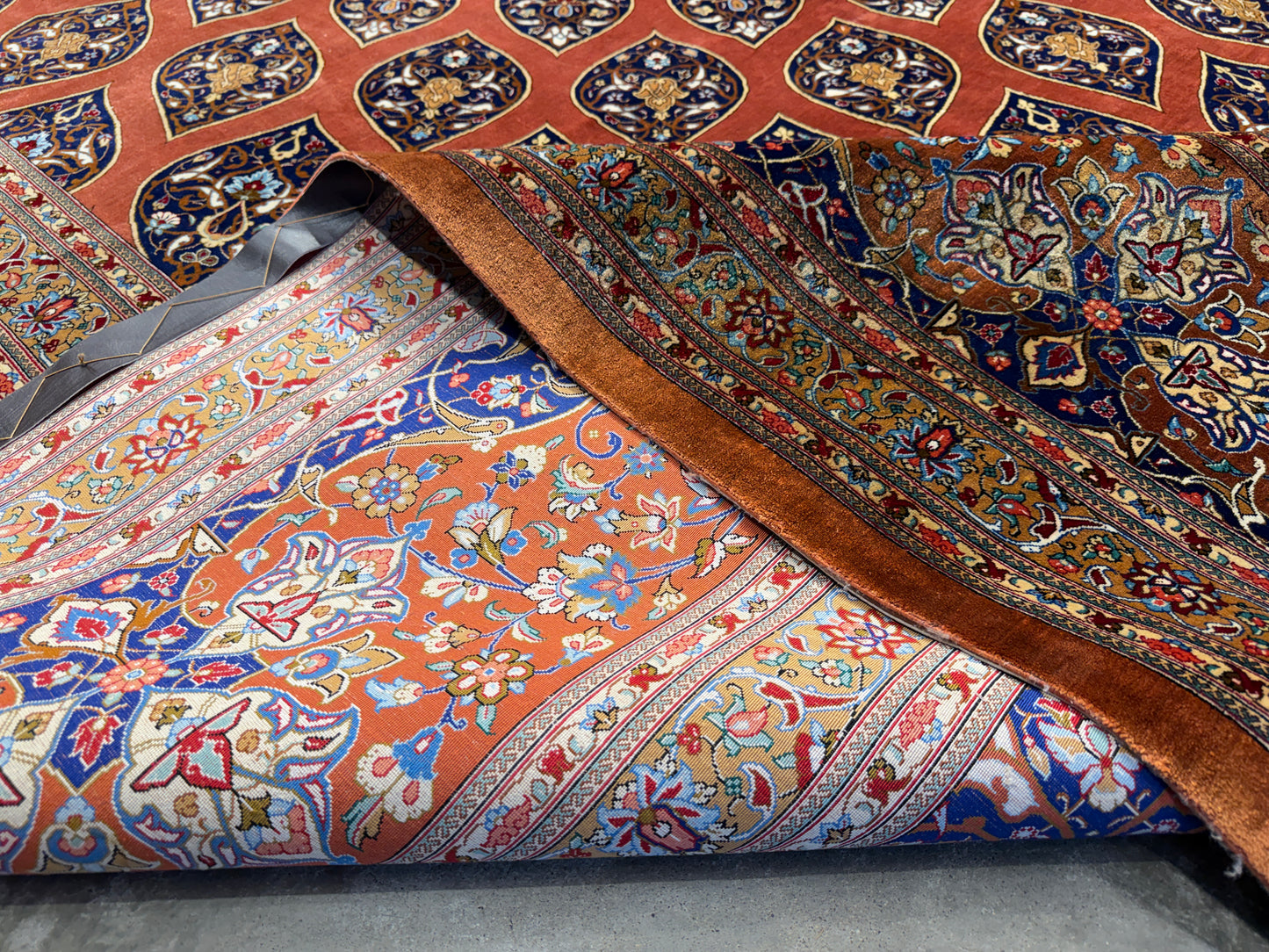 11’3”x16’5” Hand-Knotted 100% Silk Persian Qum Rug - Signed