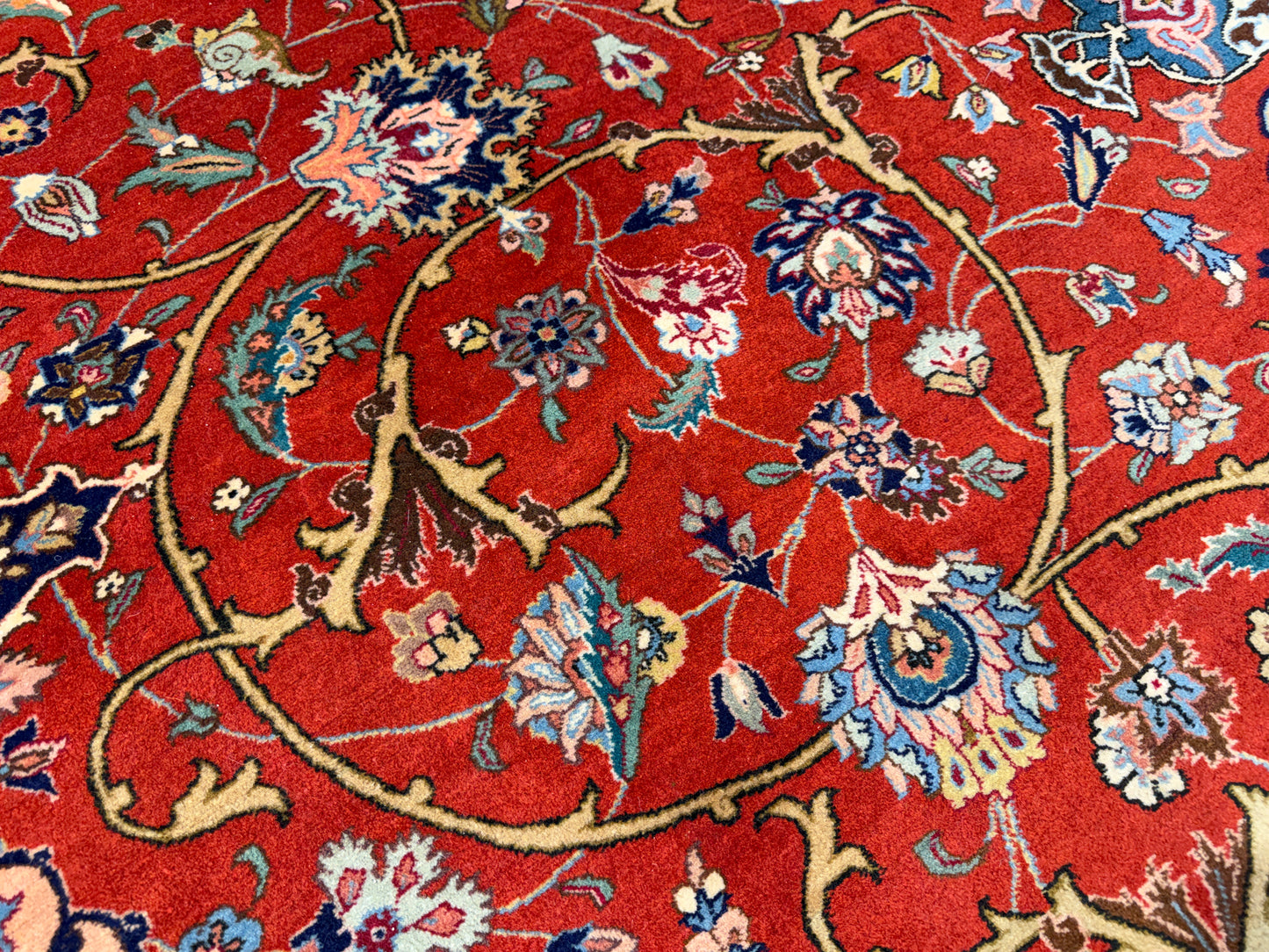 Hand-Knotted Persian Tabriz Rug - 9’9”x12’7”