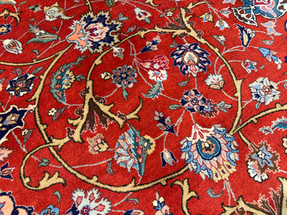 Hand-Knotted Persian Tabriz Rug - 9’9”x12’7”