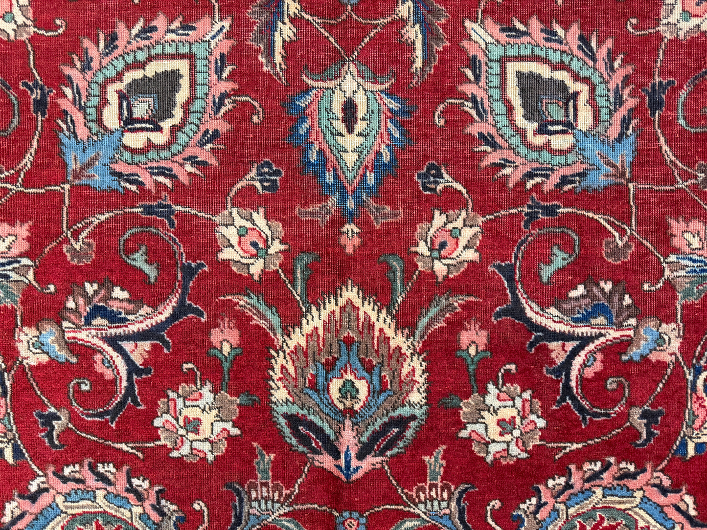 Hand-Knotted Persian Tabriz Rug - 9’9”x13’4”