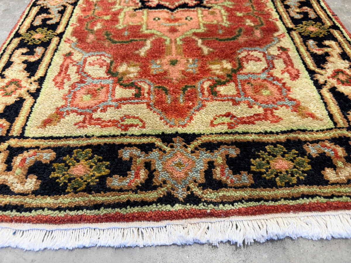 Hand-Knotted IndoHeriz Rug - 2’x3’