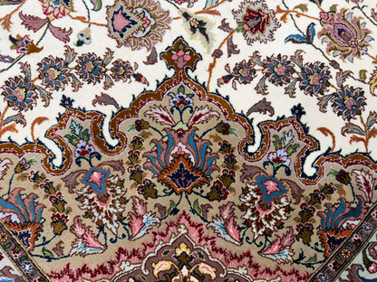 Hand-Knotted 60 Raj Persian Tabriz Rug - 9’10”x13’8”