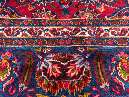 Antique Hand-Knotted Persian Mashad Rug - 9’6”x12’8”