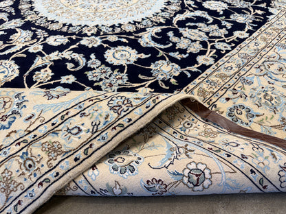 Hand-Knotted Persian Nain Rug - 10’x13’1”