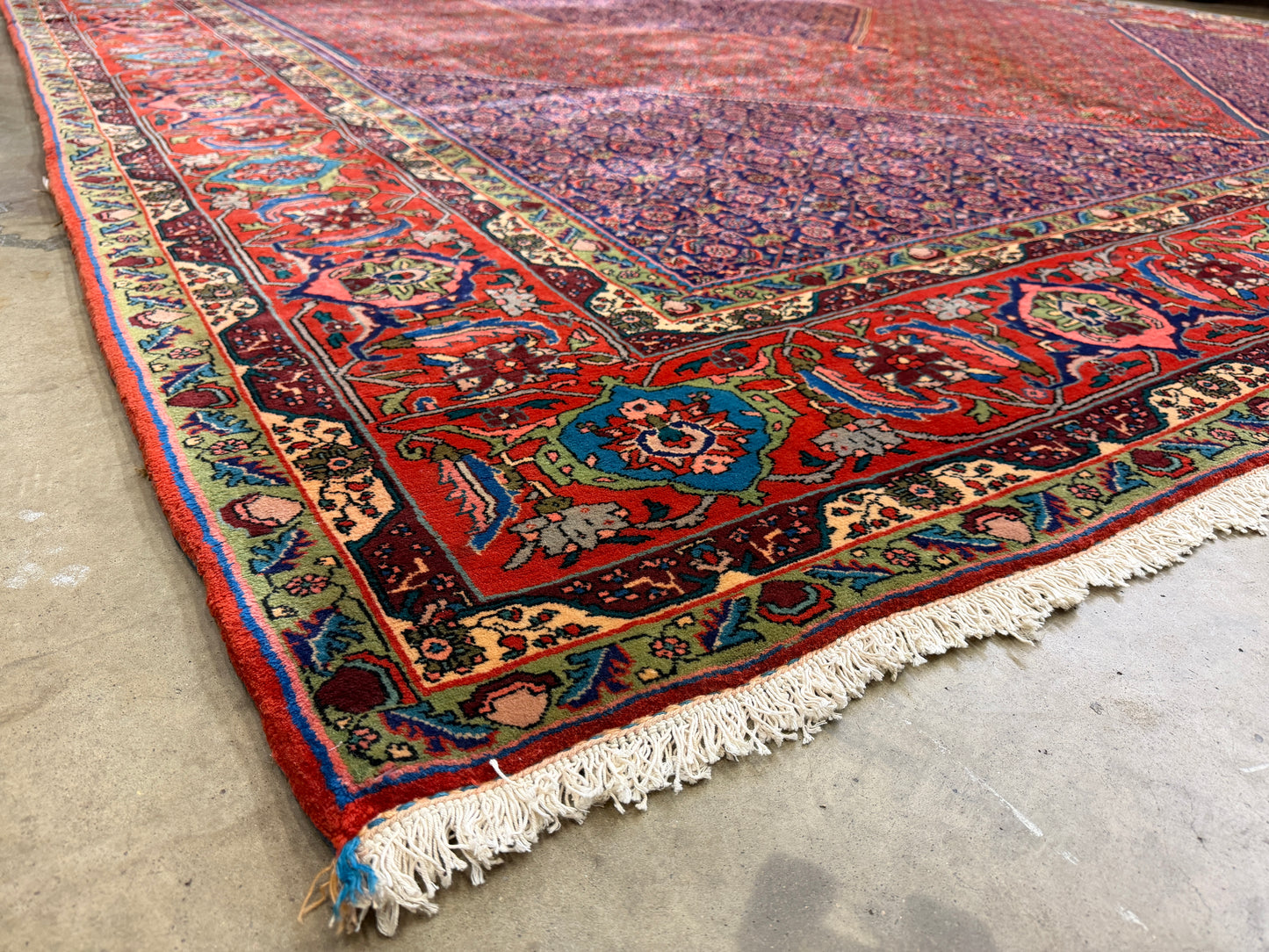 10’x13’ Hand-Knotted Wool Bidjar Persian Area Rug 10x13 Handmade Carpet