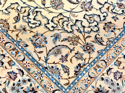 Hand-Knotted 6 La Persian Nain Rug - 5’3”x8’8”