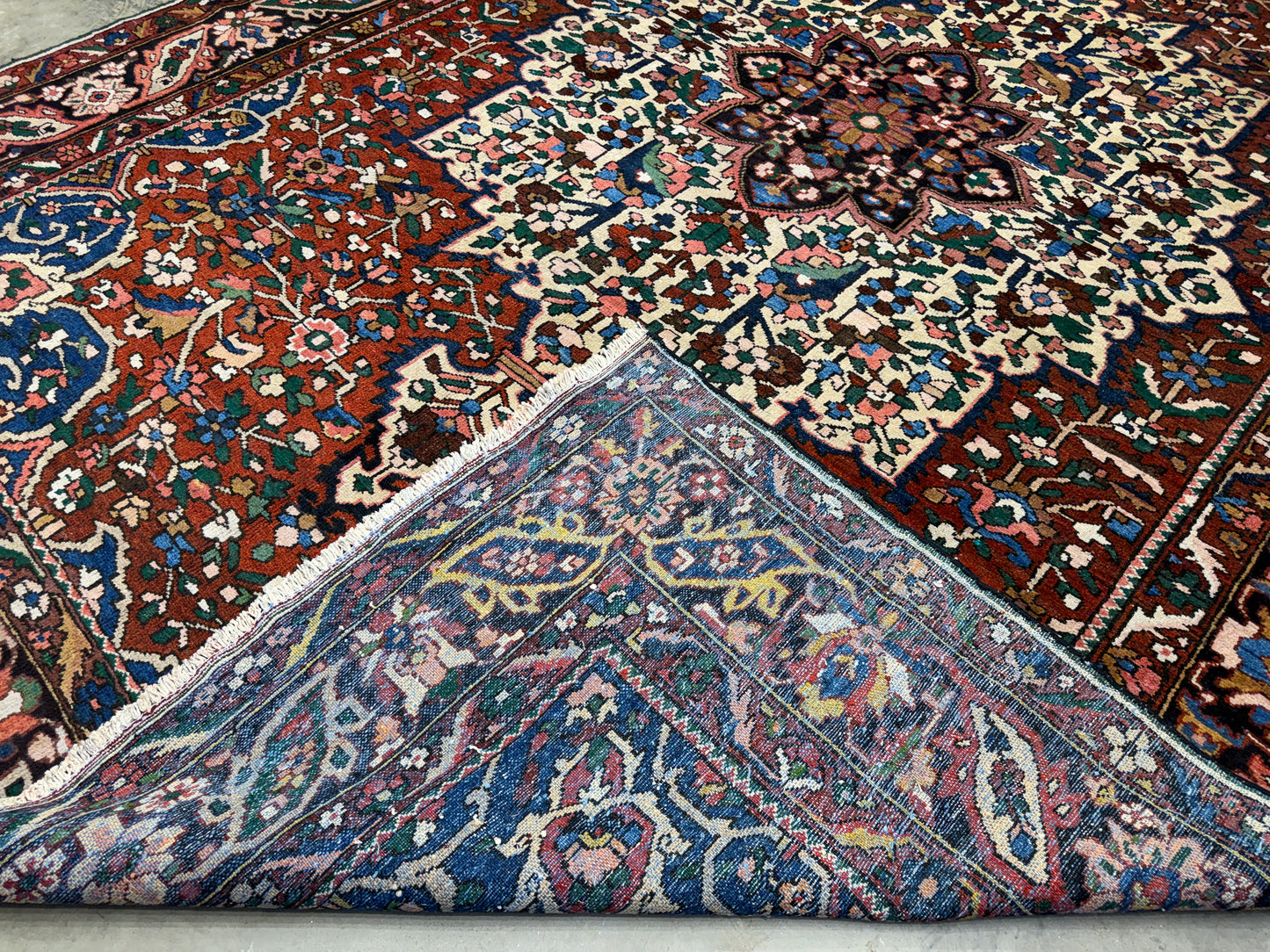 9’10”x13’10” Hand-Knotted Persian Bakhtiari Area Rug