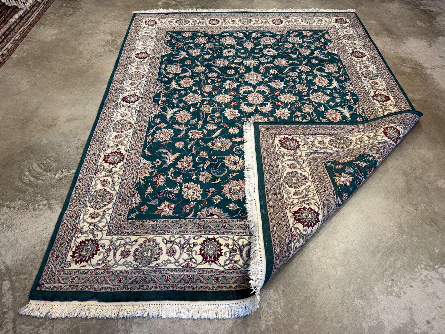 8’x10’ Hand-Knotted IndoKashan Oriental Area rug