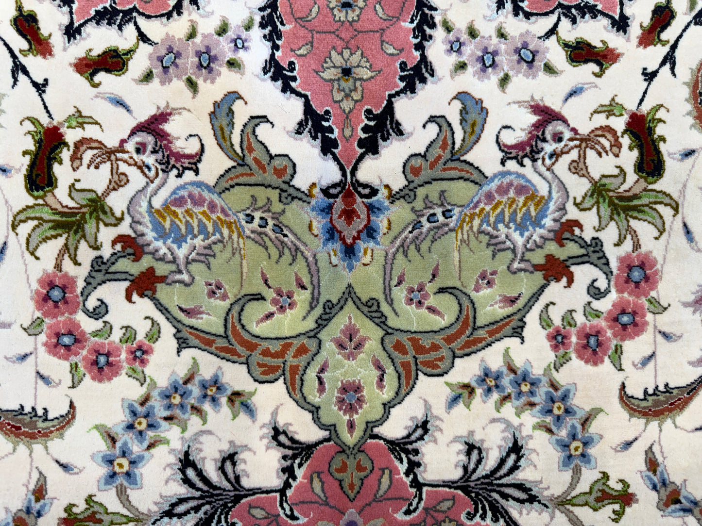 Hand-Knotted 80 Raj Persian Tabriz Rug - Signed Ghadimi - 9’9”x12’11”