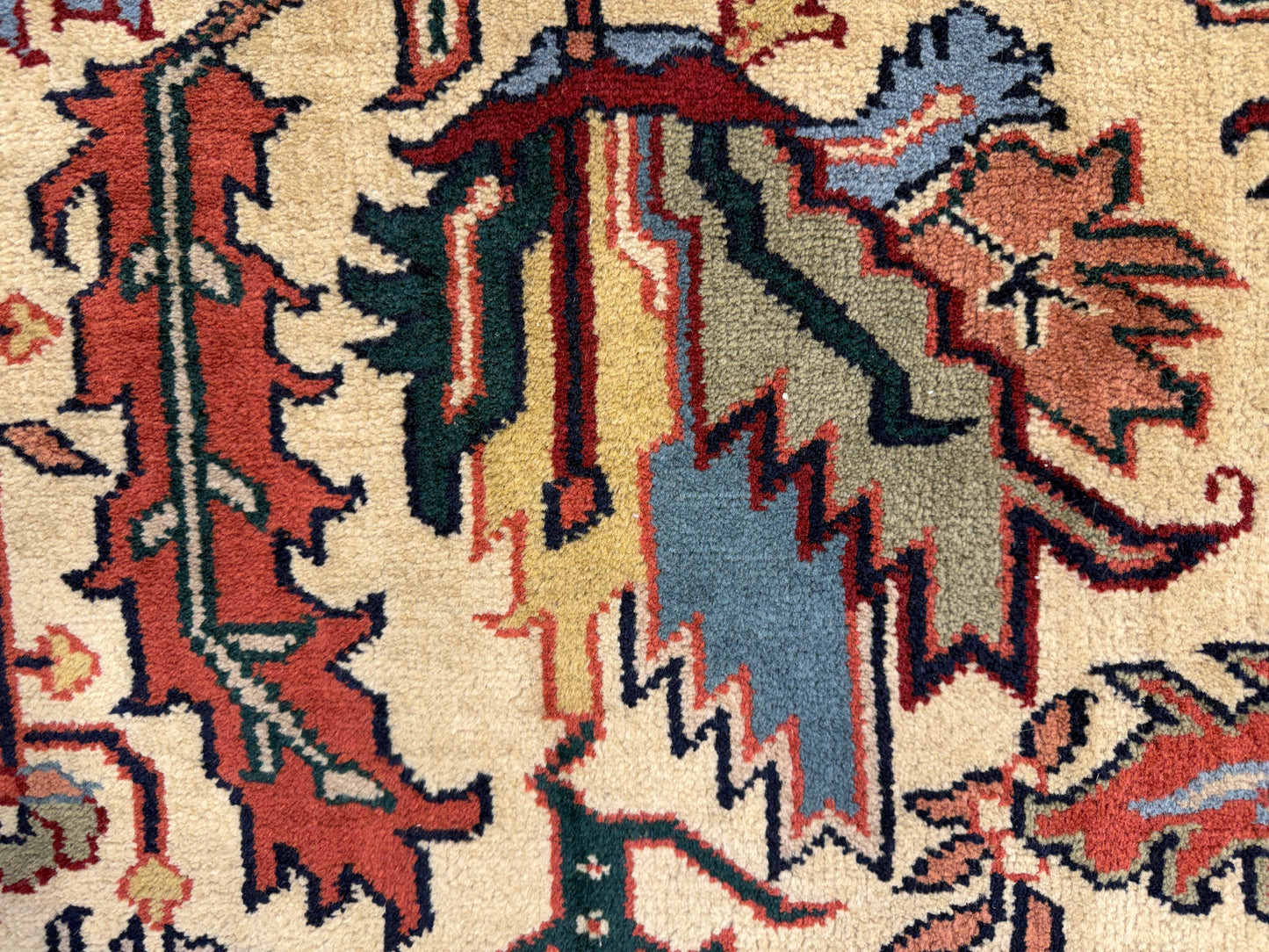 8’x9’11” Hand-Knotted Wool IndoHeriz Area Rug