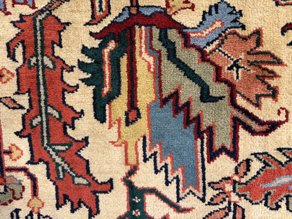 8’x9’11” Hand-Knotted Wool IndoHeriz Area Rug