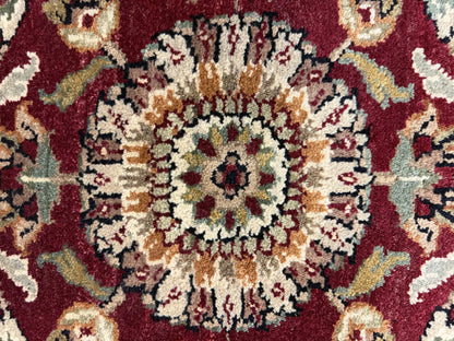 9’ Diameter Hand-Knotted Wool Indian Round Oriental Rug - 9x9 Handmade Carpet