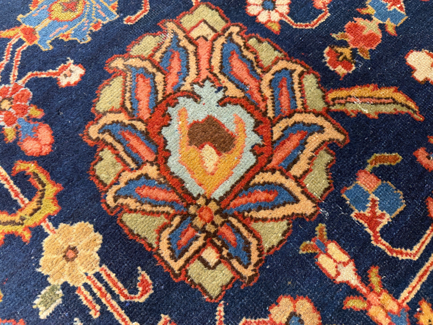 Hand-Knotted Persian Heriz Rug - 7’9”x11’6”